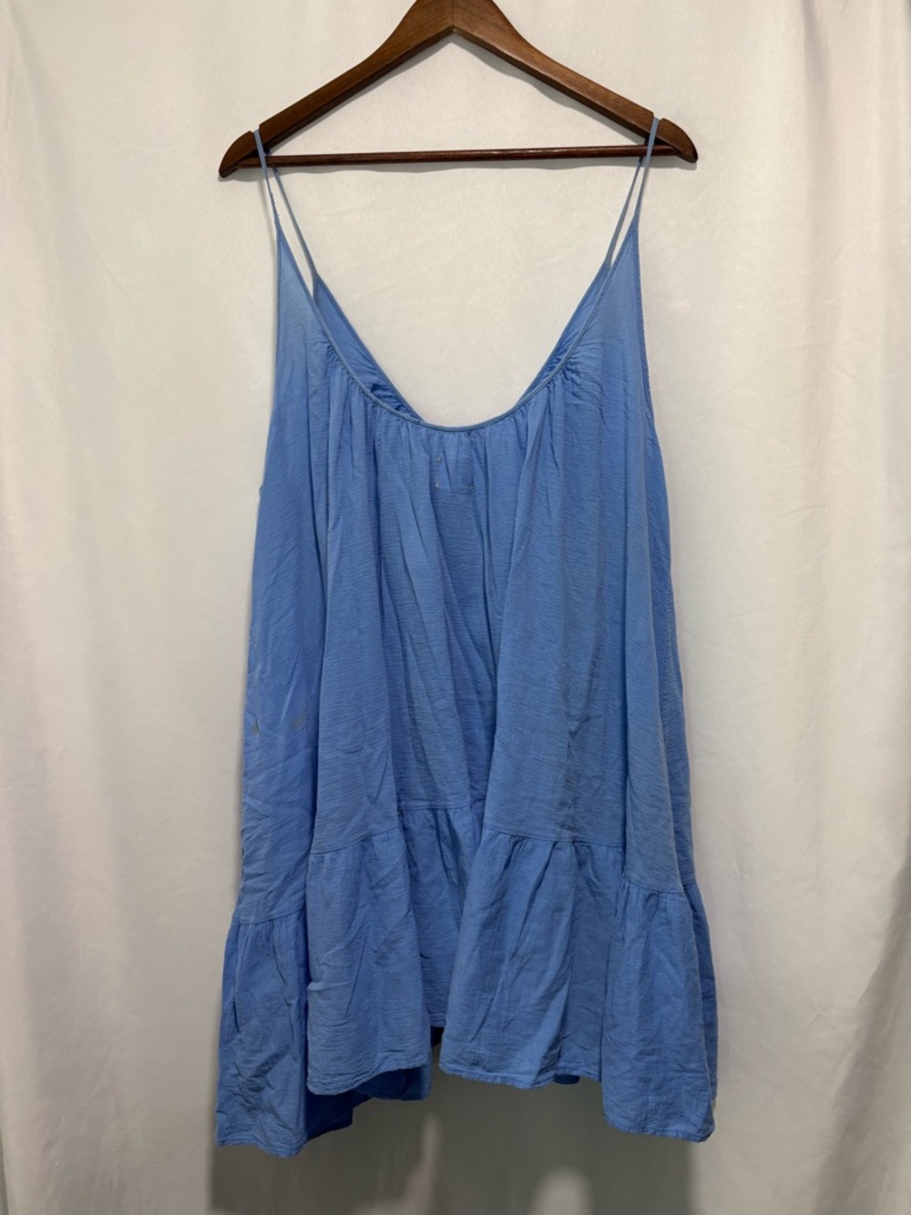 9seed St Tropez Ruffle Mini Dress Moroccan Blue One Size - Picture 4 of 9